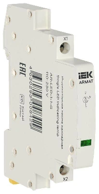 Лампа индикаторная одинарная LED 110-230В AC зел. ARMAT IEK AR-LED-1-1-G