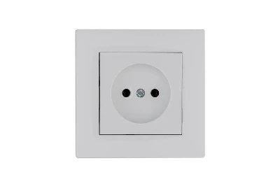 Розетка 1-м Karea RIZZ без заземл. бел. Makel 88001022
