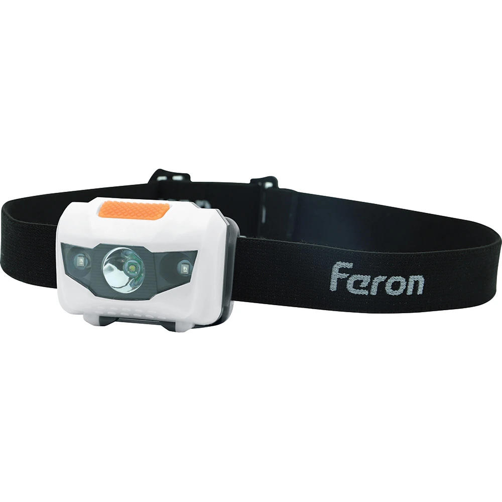 Фонарь налобный Feron TH2302 на батарейках 3*AAA, 1LED+2RED IP44, пластик 41681 4