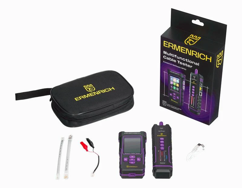Тестер кабельный многофункциональный NetGeeks NP50 Ermenrich 84555 1