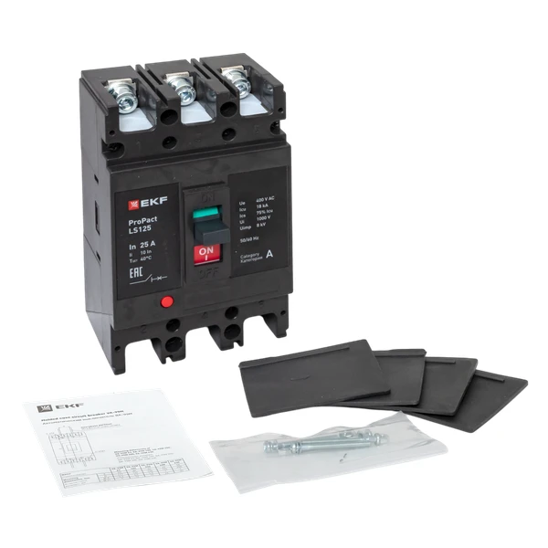 Выключатель автоматический 3п 25А 18кА LS125 ProPact EKF mccb-125-18-3-25-ls 1