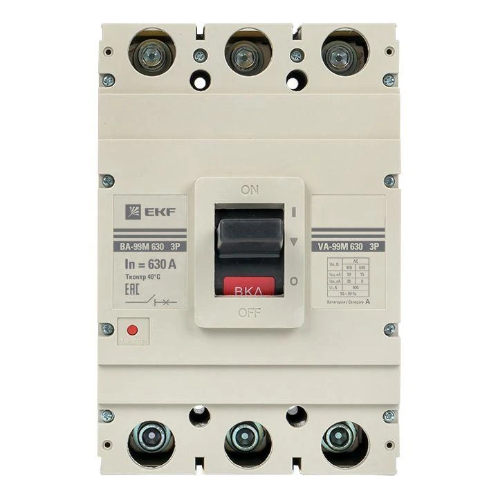 Выключатель автоматический 3п 630/630А 50кА ВА-99М PROxima EKF mccb99-630-630m 3