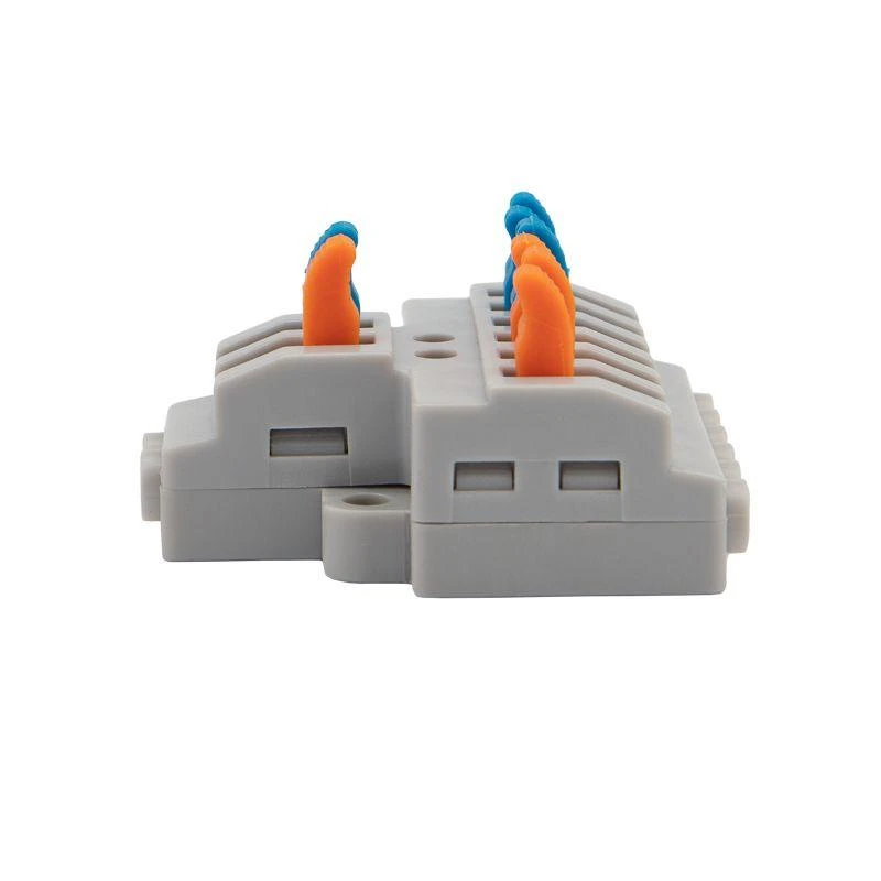 Клемма строительно-монтажная СМК проходная разветвительная 2х3 2п с монтажной площадкой 1 ввод 3 вывода на полюс (уп.5шт) Rexant 07-5234-05 1