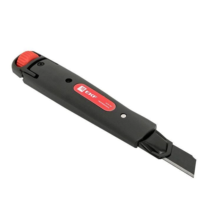 Нож строительно-монтажный 18мм НСМ-80 (SK4) Heavy Duty (до 60кг) Professional EKF ncm-80-pro 9
