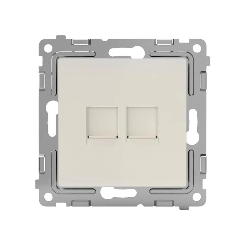 Розетка компьютерная 2-м СП Pixel RJ45 кат.5E механизм беж. TOKOV ELECTRIC TKE-PX-RC2-C02 1