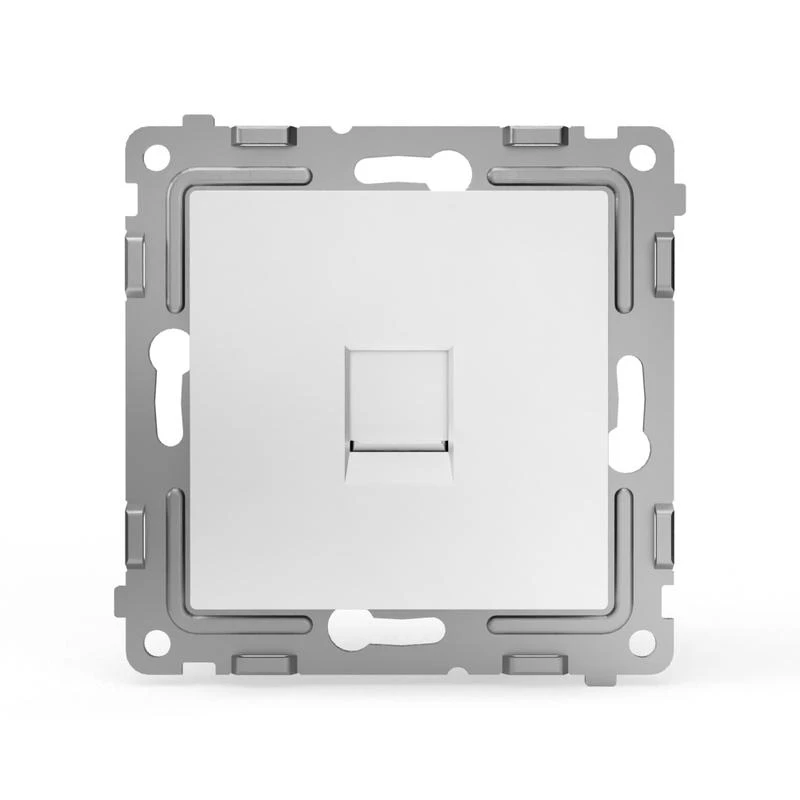 Розетка телефонная 1-м СП Pixel RJ11 механизм бел. TOKOV ELECTRIC TKE-PX-RT1-C01 1