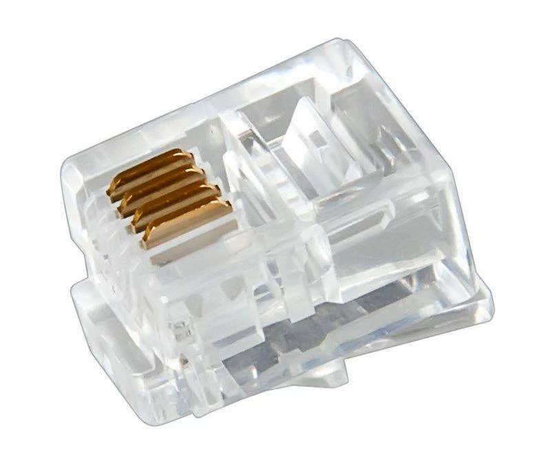 Разъем телефонный RJ-14 6P4C (уп.100шт) Rexant 05-1012 4