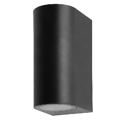 Светильник садово-парковый Feron.ONE DH015-P, на стену, 2*GU10 220-240V, черный пластик 51545
