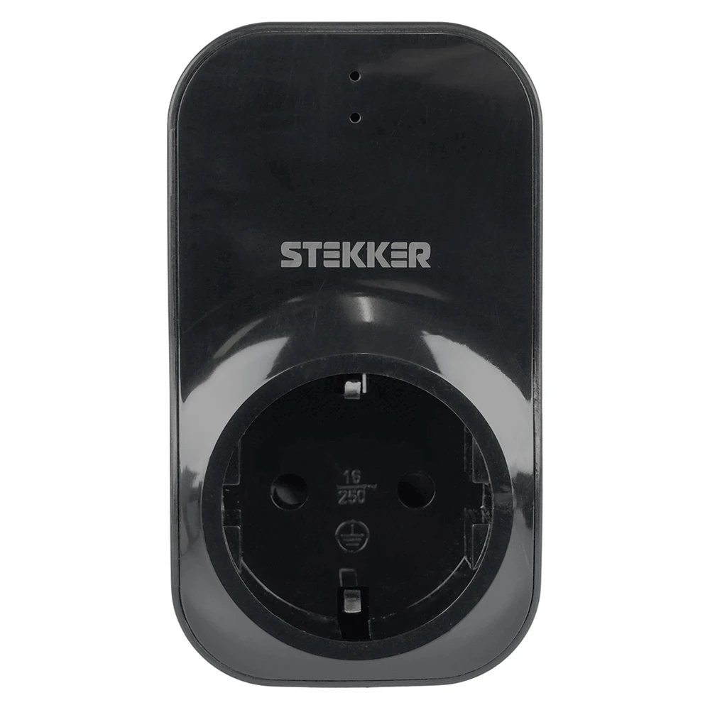 Реле напряжения для розетки STEKKER VP-100B-3M, 230В,16A,черный 50688 1