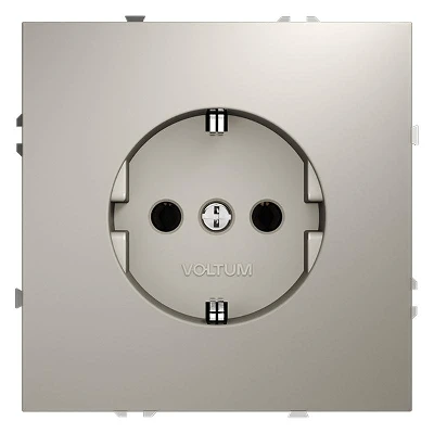 Розетка 1-м СП S70 16А с заземл. механизм кашемир Voltum VLS040103
