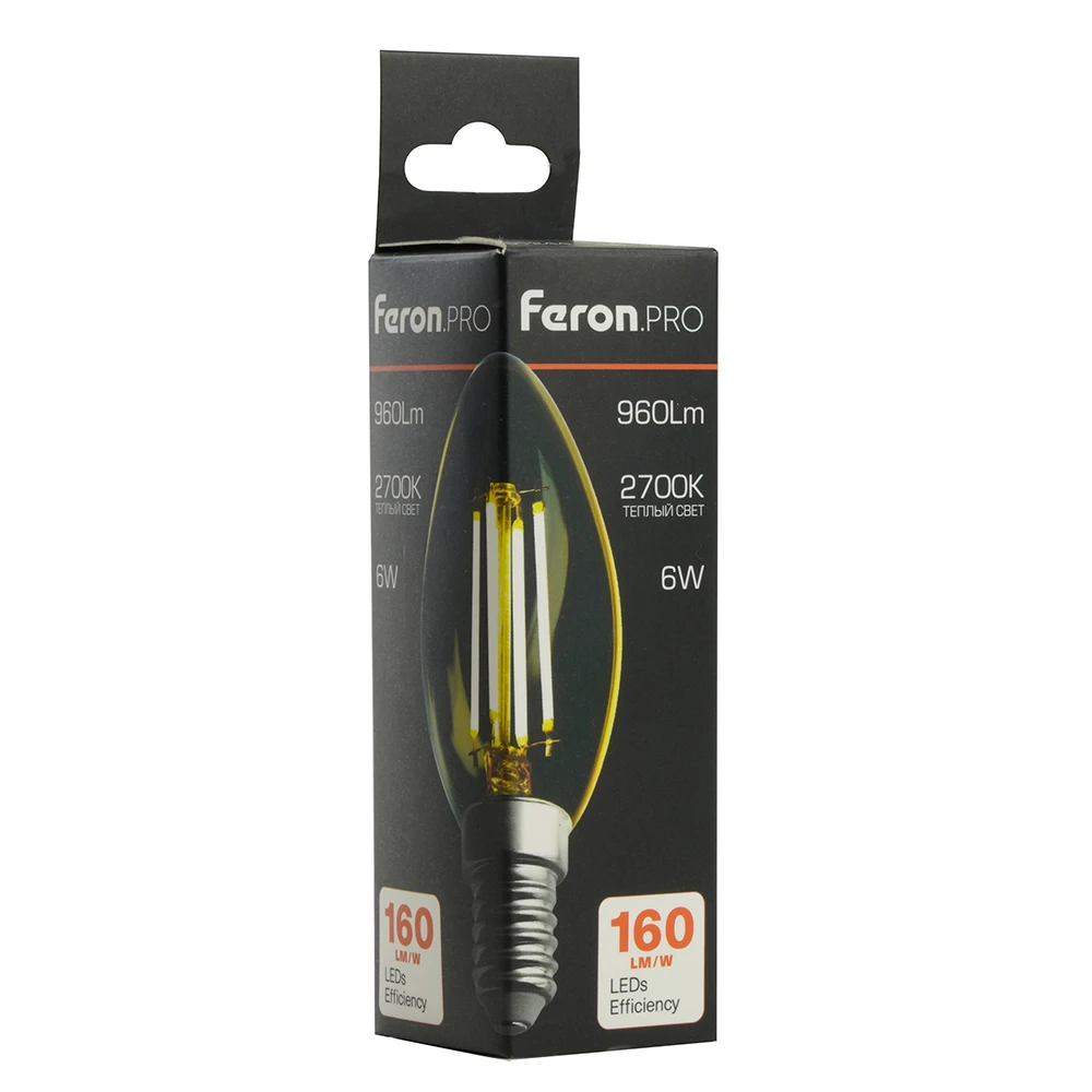 Лампа светодиодная Feron.PRO LB-1206 Свеча E14 6W 175-265V 4000K 51245 8