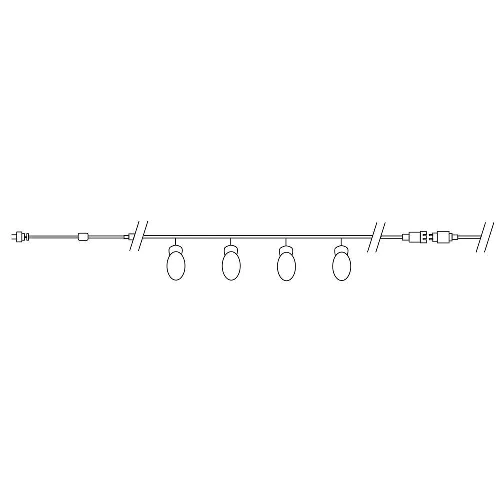 Светодиодная гирлянда Feron CL56 фигурная 4м+2м 220V разноцветная c питанием от сети 26821 5