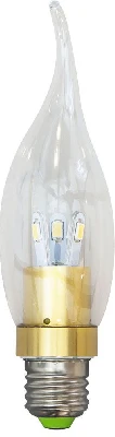 Лампа светодиодная, 6LED(3.5W) 230V E27 6400K золото, LB-71 25283