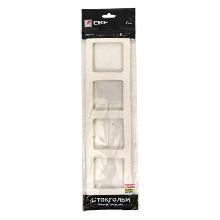 Рамка 4-м Стокгольм бел. PROxima EKF EZM-G-303-20 3