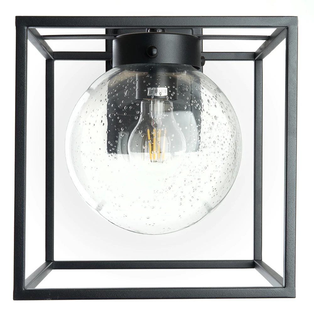 Светильник садово-парковый Feron PL711 на стену вниз 60W E27 230V, черный 48385 3
