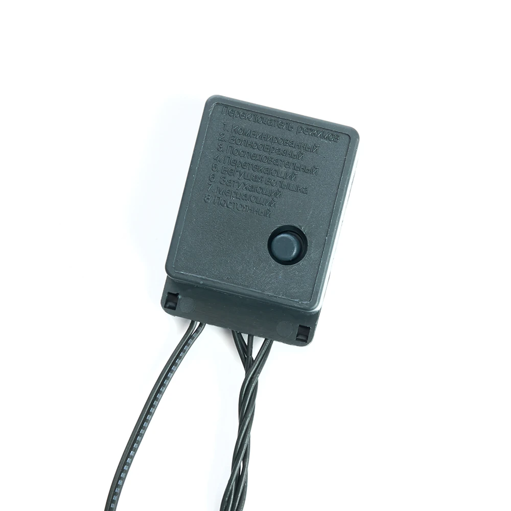 Светодиодная гирлянда Кластер Feron CL10 линейная 20м + 3м 230V 5000К, c питанием от сети, зеленый шнур 48180 2