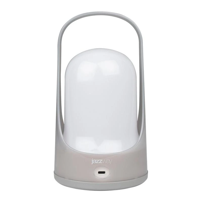 Фонарь светодиодный аккумуляторный кемпинговый Accu5-L60-gy 60SMDх0.5Вт 220/350/650лм 8000-9000К IP20 (Li-ion аккумулятор 3.7В 18650 3600мА.ч) диммер сер. JazzWay 5058323 3