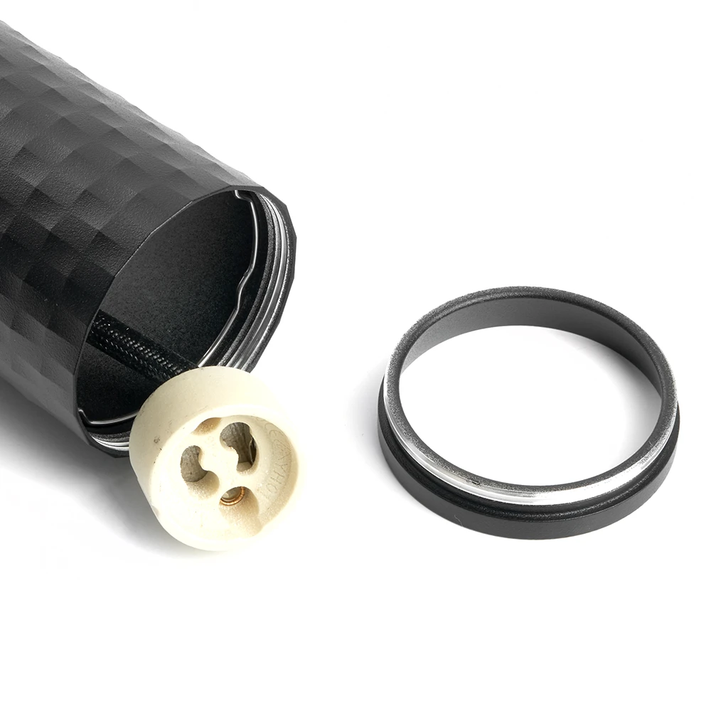 Светильник потолочный Feron ML1878 Barrel PIXEL Levitation на подвесе MR16 35W 230V, чёрный 55*200 48655 6