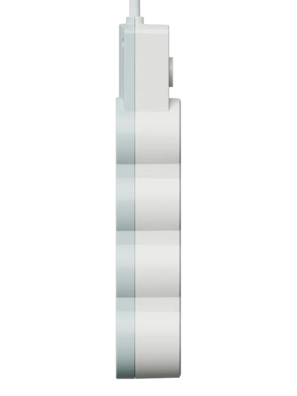 Удлинитель 3х1.5м с заземл. 10А IP20 USB 2800Вт 220В ПВС 3х1 с выкл. бел. КОСМОС YKsm1.5m3g-Z-VU10А-W 5