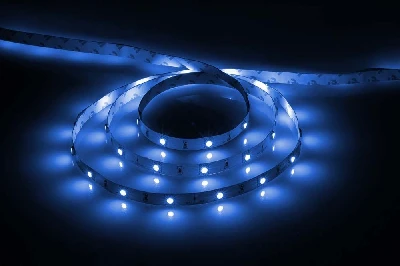 Cветодиодная LED лента Feron LS606, 30SMD(5050)/м 7.2Вт/м 5м IP20 12V синий 27759