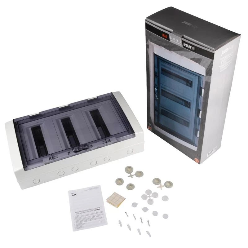Бокс модульный накладной PDB/W 4036 GR (ЩРН-ПГ-36) IP65 пластик. Pro JazzWay 5072169 5