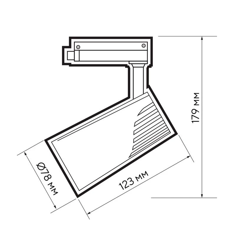 Светильник светодиодный трековый PTR 1725 25Вт 4000К IP40 24град. WH бел. JazzWay 5026148 11