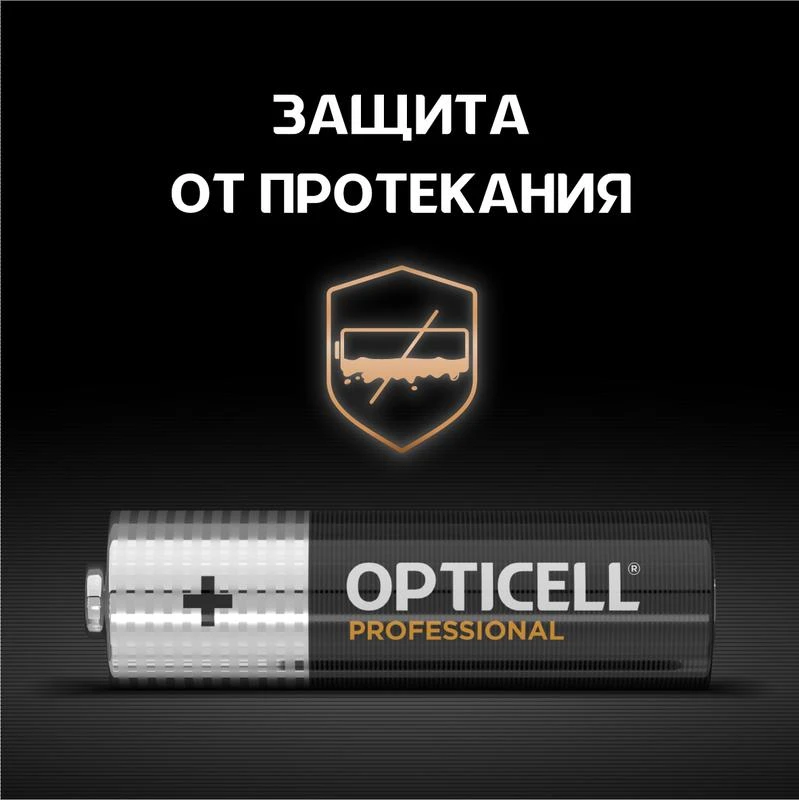 Элемент питания алкалиновый AA/LR6 (блист. 4шт) Professional Opticell 5052001/6052001 2