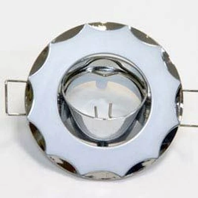 704 серый хром MR11/G4/ GY-CM светильник встраиваемый, цветное литье 15192