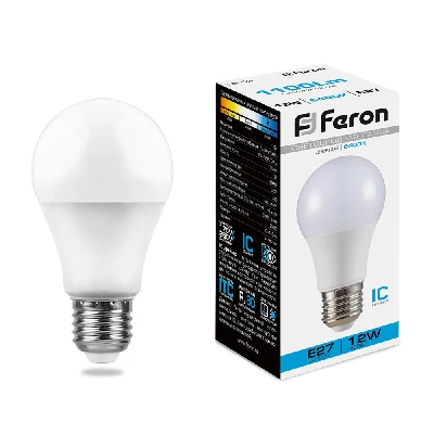 Лампа светодиодная Feron LB-93 Шар E27 12W 175-265V 6400K 25490