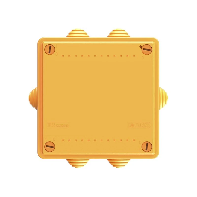 Коробка ответвительная FS 100х100х50мм IP55 4п 450В 6А 4кв.мм с кабельными вводами и клеммниками пластик. DKC FSB11404 3