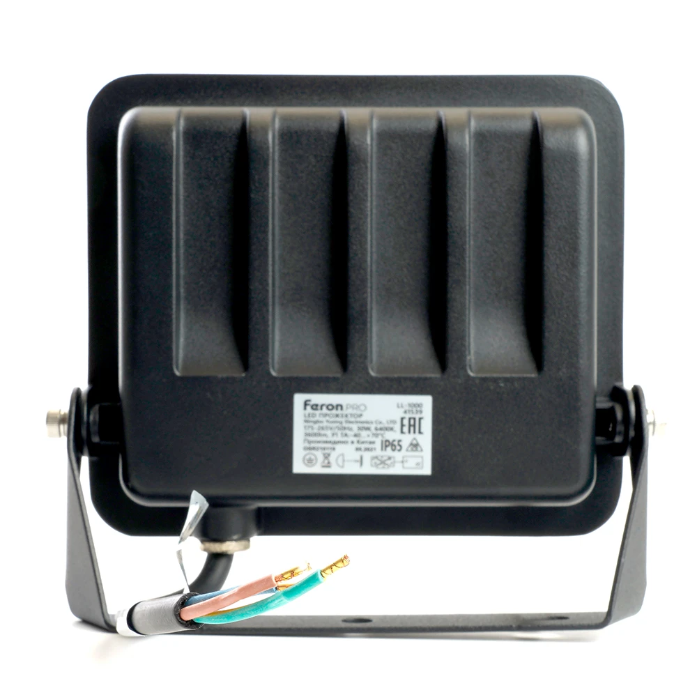 Светодиодный прожектор Feron.PRO LL-1000 IP65 30W 6400K черный 41539 6