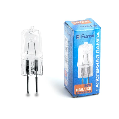 Лампа галогенная Feron HB6 JCD G5.3 50W 02103