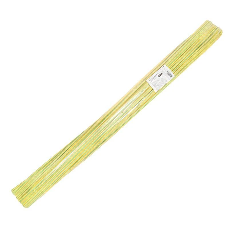 Трубка термоусадочная ТУТ нг 6.0/3.0 желт./зел. 1м Rexant 20-6007 5