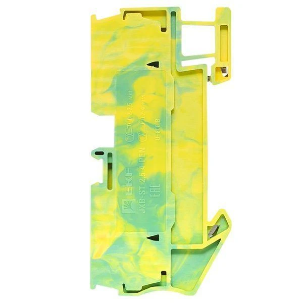 Колодка клеммная ST-2.5 4 вывода земля пружинная EKF plc-jxb-st-2.5-4-pen 6
