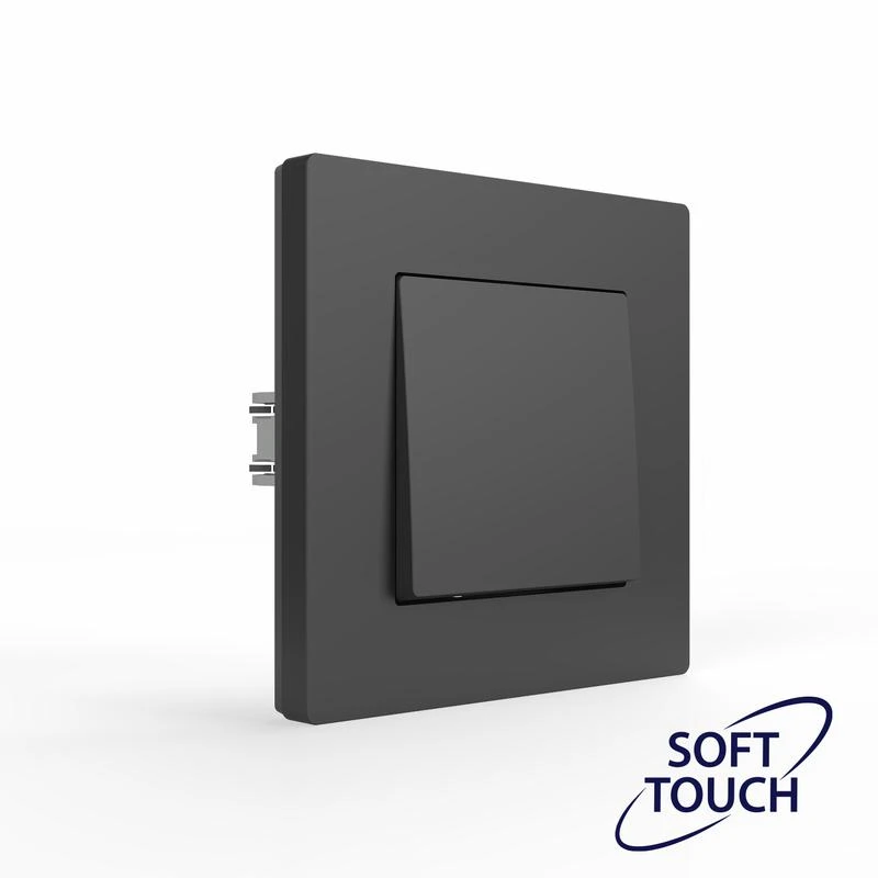 Переключатель перекрестный 1-кл. СП Pixel IP20 механизм карбон TOKOV ELECTRIC TKE-PX-P1R-C14 1