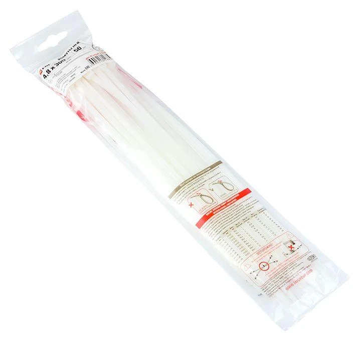 Хомут P6.6 4.8х300 FlexLock стандартный бел. (уп.100шт) PROxima EKF plc-fl-ctsw-4.8x300 1