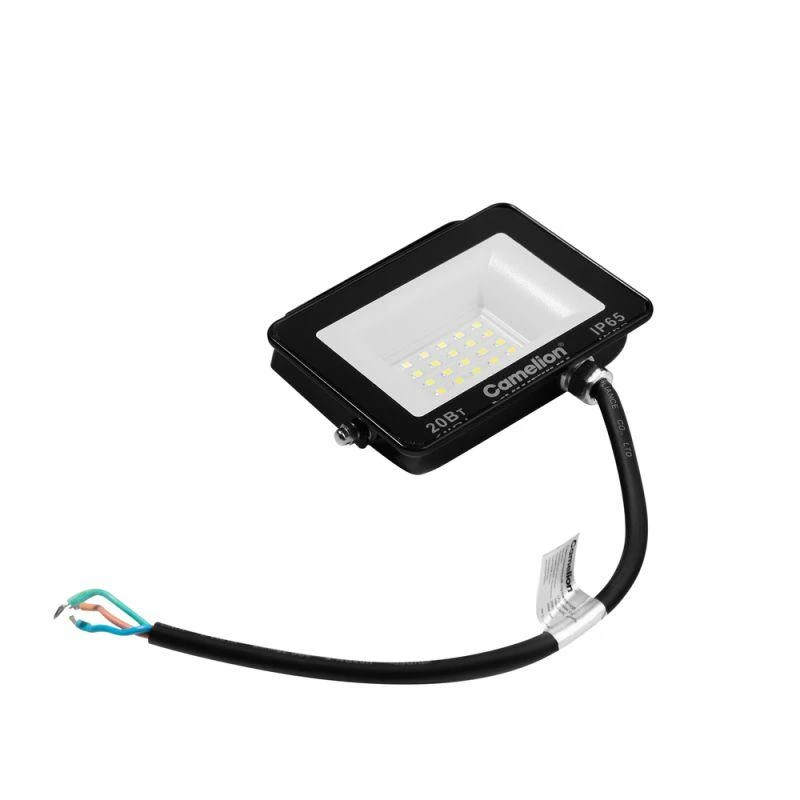 Прожектор светодиодный LFL-2004 C02 LED SMD 20Вт IP65 6500К 2000лм 230В 113х102х24 черн. Camelion 16330 5