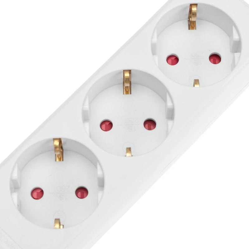 Удлинитель 3х5м с заземл. STANDARD 3х1кв.мм бел. Rexant 13-4011 2
