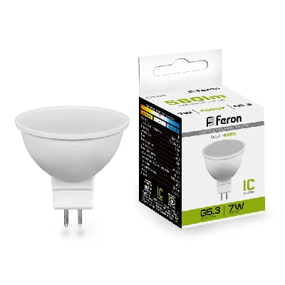 Лампа светодиодная Feron LB-26 MR16 G5.3 7W 175-265V 4000K 25236