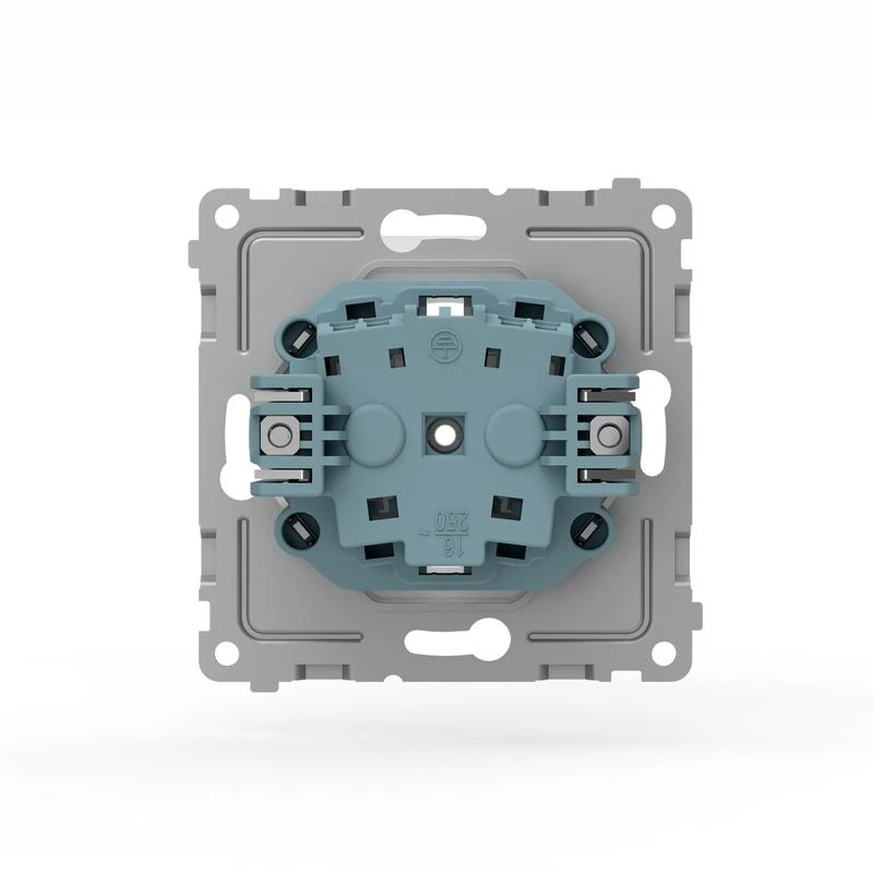 Розетка 1-м СП Pixel IP44 с заземл. защ. шторки с крышкой механизм бел. TOKOV ELECTRIC TKE-PX-R1ZSW1-C01-IP44 3