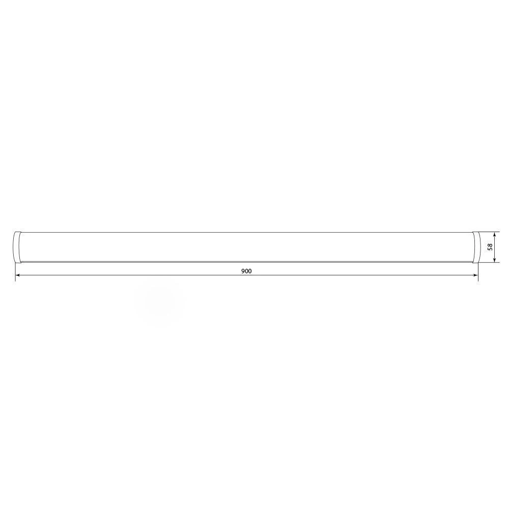 Светодиодный светильник 90LEDs 4000K 18W в пластиковом корпусе IP44, бронза, AL5049 28744 3
