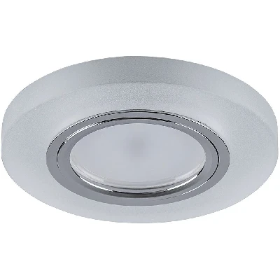 Светильник встраиваемый с белой LED подсветкой Feron CD8060 потолочный MR16 G5.3 белый матовый 32570