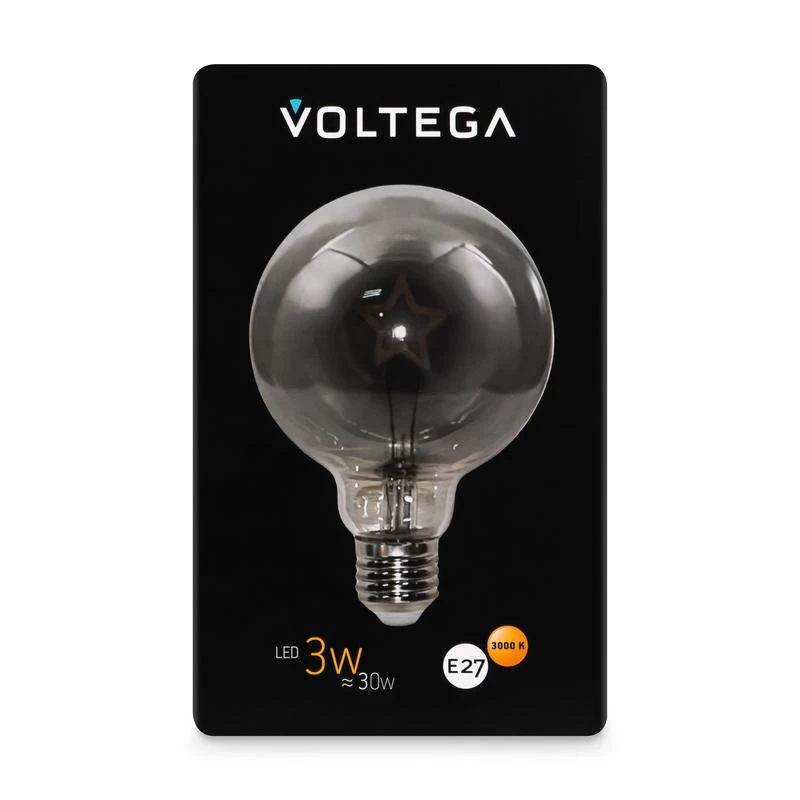 Лампа светодиодная Loft Led G95 3Вт 3000К E27 Voltega 8521 5
