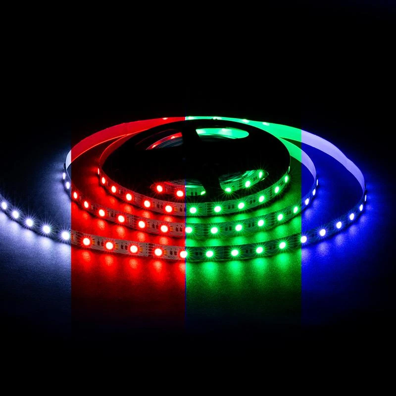 Лента светодиодная 12В 10Вт/м RGBW smd5050+2835 120д/м IP20 подложка 10мм (уп.5м) OGM LSE-272 1