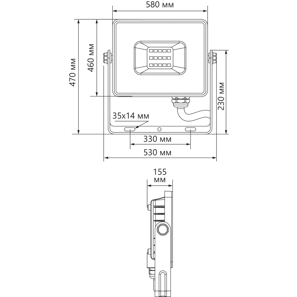 Светодиодный прожектор Feron LL-927 IP65 400W 6400K 41156 7