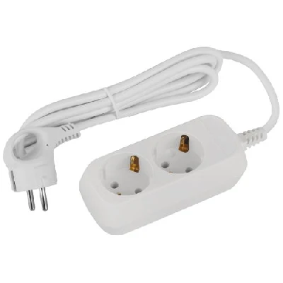 Удлинитель 2х1.5м с заземл. 16А IP20 GREEN LINE UDL-16-215-E ПВС 3х1 Эра Б0065079