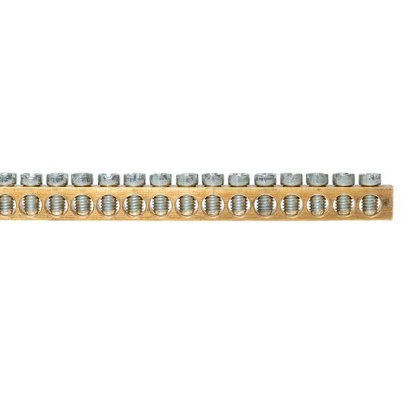 Шина PEN "ноль-земля" (6х9 мм) 1м 140 отв. для щитов Nova Unix Unix65 EKF nv-k140 1