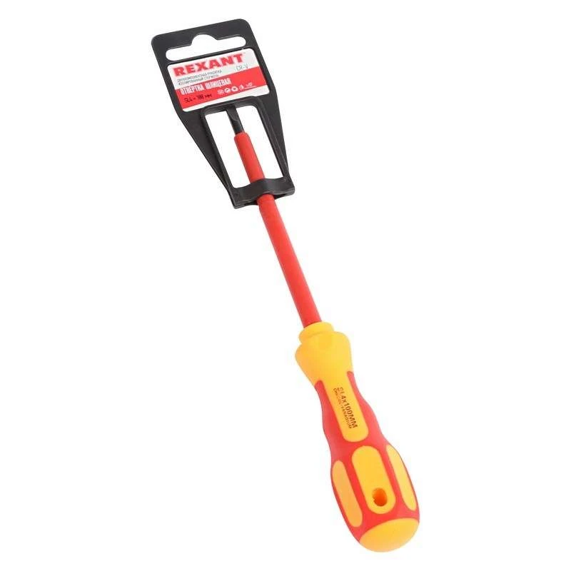 Отвертка "Электрика" SL4 100мм REXANT 12-4712 1