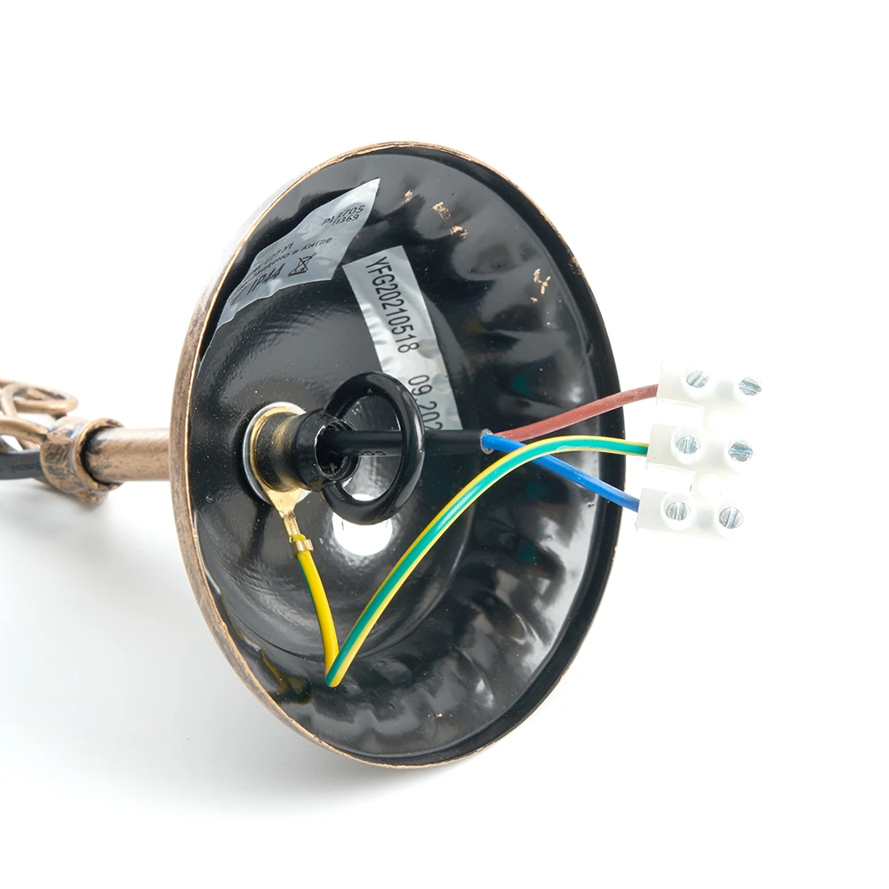 Светильник садово-парковый Feron PL3705 круглый на цепочке 60W 230V E27, черное золото 11369 5
