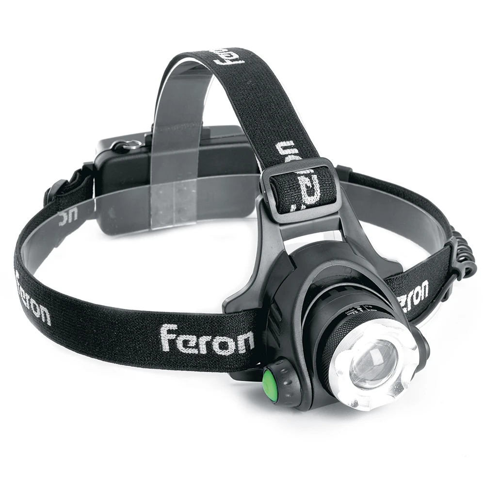 Фонарь налобный FERON TH2305 ZOOM c аккумулятором 5W, 2*18650 IP44 пластик/алюминий 41709 4